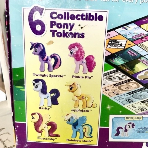 Monopoly, My Little Pony, 2013, Board Game, 6 Ponies, COMPLETE, Good‎ Condition - Picture 14 of 16